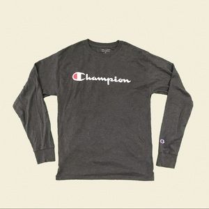 Champion grey athletic long sleeve